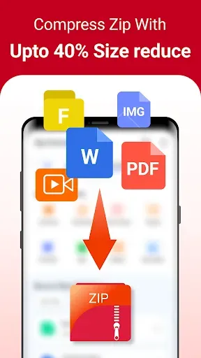 Скриншот 1 — Zip Extractor - UnZIP, UnRAR