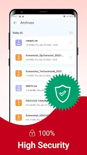 Скриншот 4 — Zip Extractor - UnZIP, UnRAR