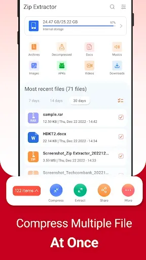 Скриншот 6 — Zip Extractor - UnZIP, UnRAR