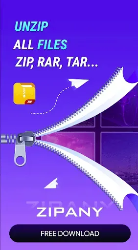 Скриншот 1 — ZipAny: UnZip Распаковщик RAR