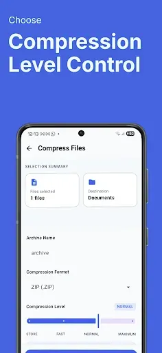 Скриншот 2 — ZIP RAR Compressor & Extractor