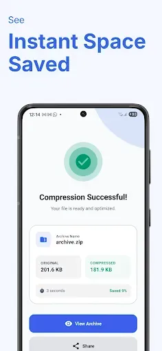 Скриншот 3 — ZIP RAR Compressor & Extractor