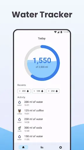 Скриншот 4 — Water Tracker - Drink Reminder