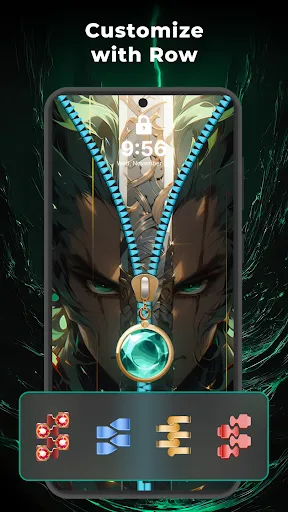 Скриншот 3 — Zipper Lock Screen: Zip Theme
