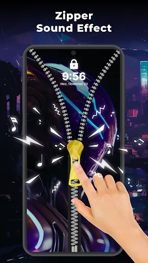 Скриншот 6 — Zipper Lock Screen: Zip Theme