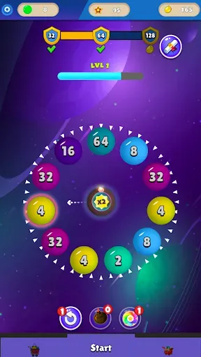 Скриншот 3 — 2048 Ball Merging Saga