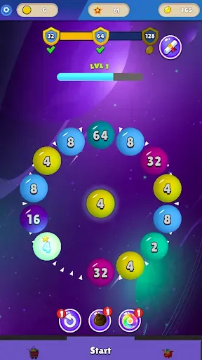 Скриншот 4 — 2048 Ball Merging Saga