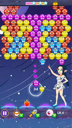 Скриншот 1 — Fairy Bubble Shooter Challenge