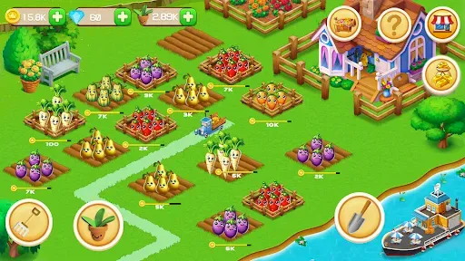 Скриншот 2 — Harvest Happy Farm : Farm Game