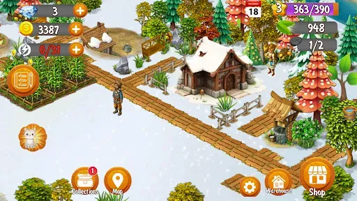 Скриншот 7 — Winter Velly Farm Adventure