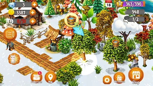 Скриншот 8 — Winter Velly Farm Adventure