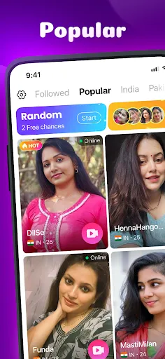 Скриншот 1 — Ten - Video Calls&Make Friends
