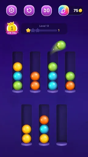 Скриншот 1 — Ball Sort - Color Puzzle