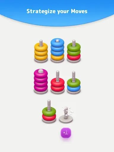 Скриншот 7 — Color Sort 3D — Hoop Stack