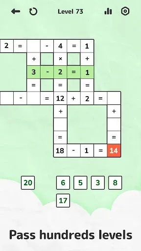 Скриншот 3 — Math Crossword Puzzle Pro