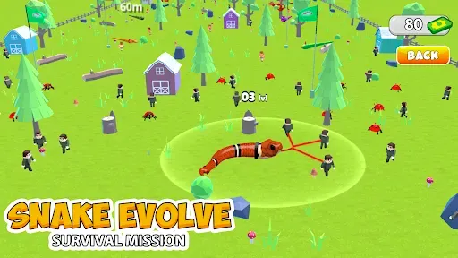 Скриншот 1 — Snake Evolve Survival Mission