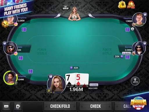 Скриншот 1 — Poker World Mega Billions