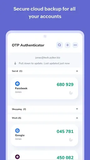 Скриншот 3 — Authenticator App - OneAuth