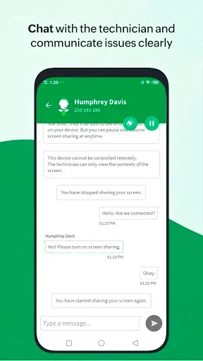 Скриншот 3 — Customer App - Zoho Assist