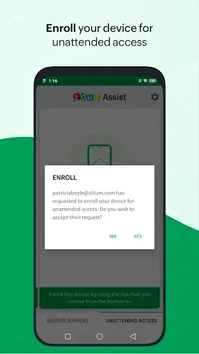 Скриншот 5 — Customer App - Zoho Assist