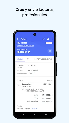 Скриншот 2 — Zoho Books - Contabilidad