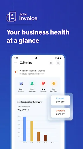 Скриншот 2 — Zoho Invoice - GST Invoice App