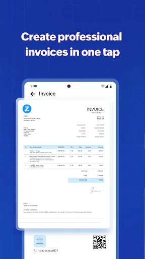 Скриншот 3 — Zoho Invoice - GST Invoice App