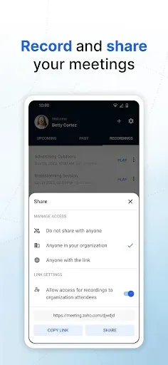 Скриншот 6 — Zoho Meeting - Meet Virtually
