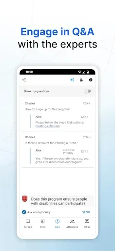 Скриншот 8 — Zoho Meeting - Meet Virtually