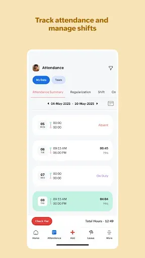 Скриншот 2 — Zoho People - HR Management