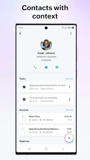 Скриншот 2 — Zoho Solo - To do, CRM, bills