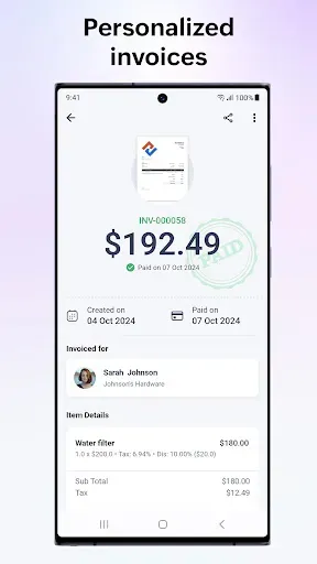 Скриншот 5 — Zoho Solo - To do, CRM, bills