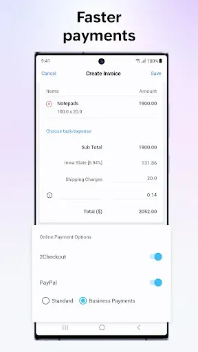 Скриншот 6 — Zoho Solo - To do, CRM, bills