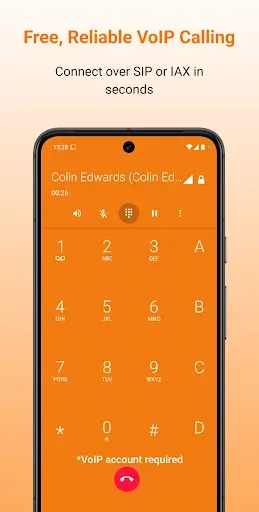 Скриншот 1 — Zoiper IAX SIP VOIP Softphone