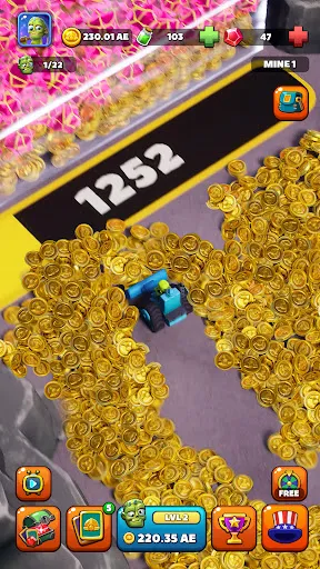 Скриншот 1 — Idle Zombie Miner: Gold Tycoon