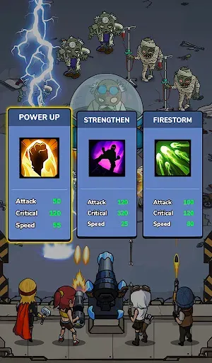 Скриншот 3 — Zombie War - Idle TD game