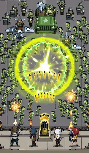 Скриншот 6 — Zombie War - Idle TD game