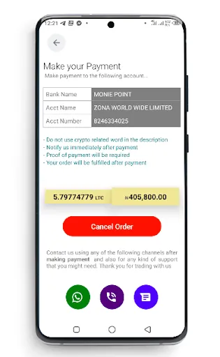 Скриншот 3 — Zona Currency: Crypto Exchange