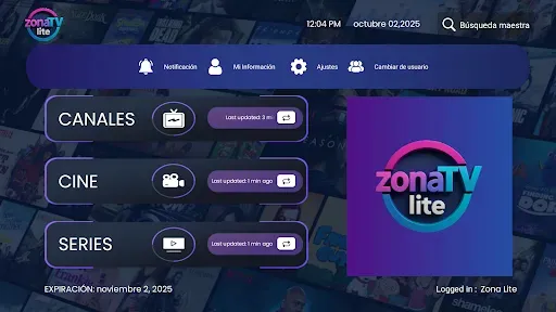 Скриншот 1 — Zonatv lite