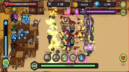 Скриншот 1 — Zombie Defense: Idle Survival