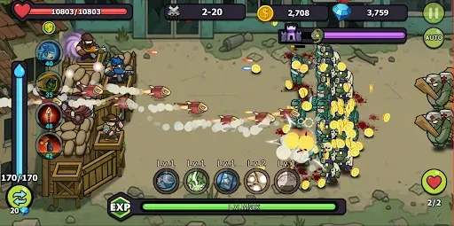 Скриншот 5 — Zombie Defense: Idle Survival