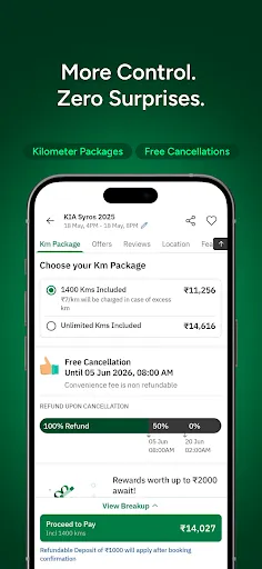 Скриншот 6 — Zoomcar: Car rental for travel
