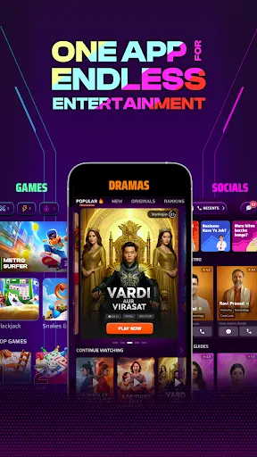 Скриншот 1 — ZO Play: Games, Reels, Videos