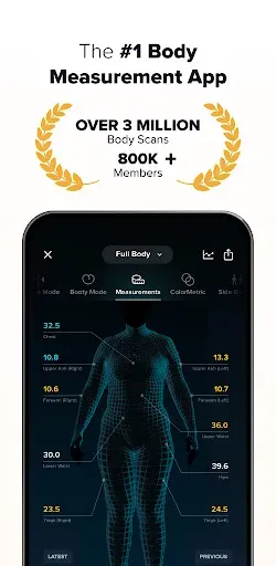 Скриншот 1 — ZOZOFIT: 3D Body Scanner