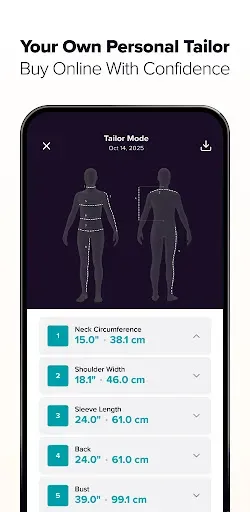Скриншот 7 — ZOZOFIT: 3D Body Scanner