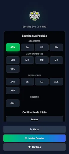 Скриншот 1 — My Football Career Sim
