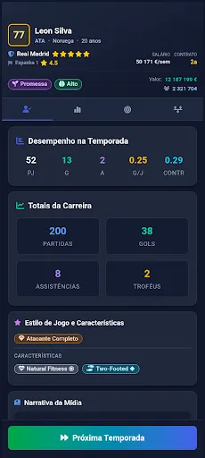 Скриншот 3 — My Football Career Sim