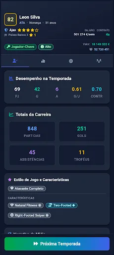 Скриншот 4 — My Football Career Sim