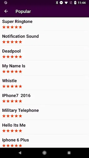 Скриншот 1 — Z Ringtones Premium 2026