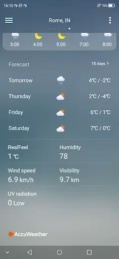 Скриншот 2 — Weather